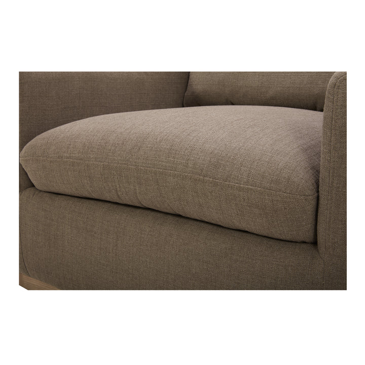 Linden swivel beige chair