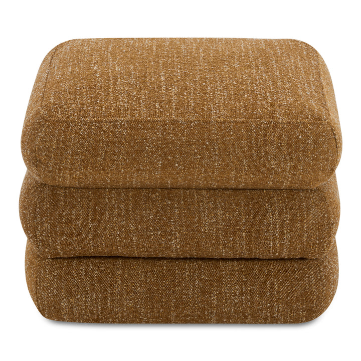 Retro-Chic Layered Stool - Textured Fabric