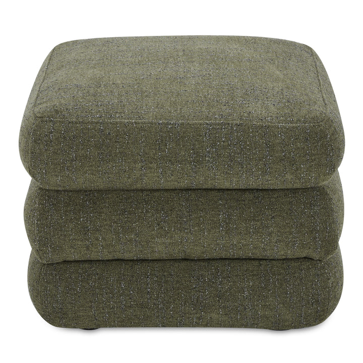 Retro-Chic Layered Stool - Textured Fabric