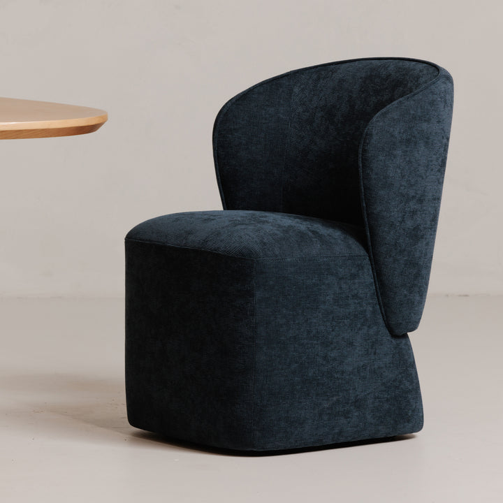 Sleek Swivel Dining Chair with Stain-Resistant Upholstery