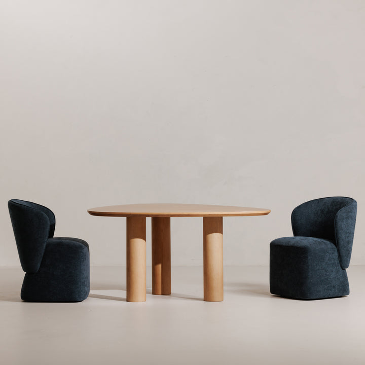 Sleek Swivel Dining Chair with Stain-Resistant Upholstery