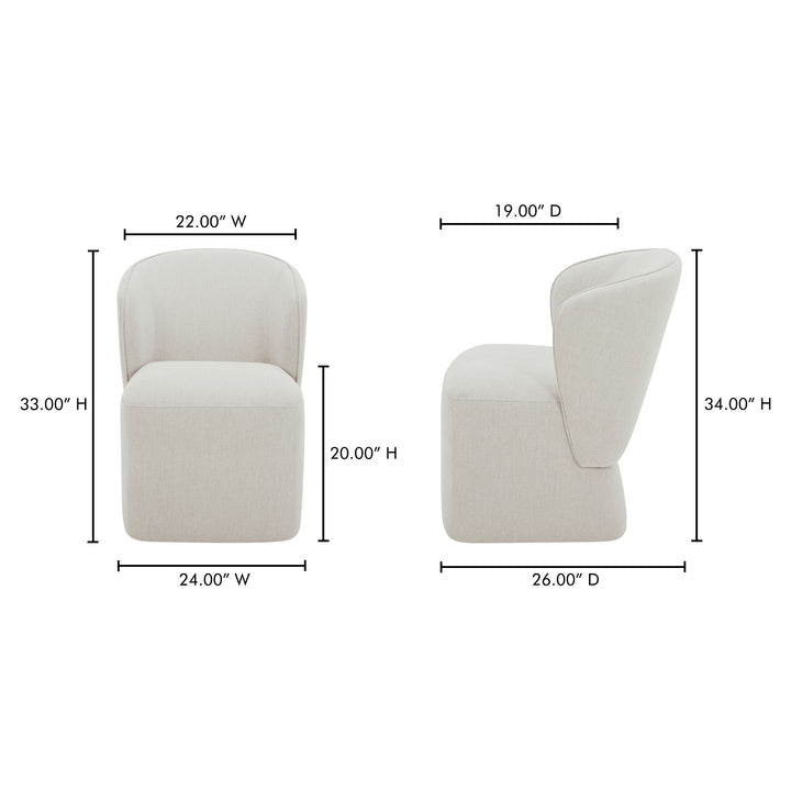 Sleek Swivel Dining Chair with Stain-Resistant Upholstery