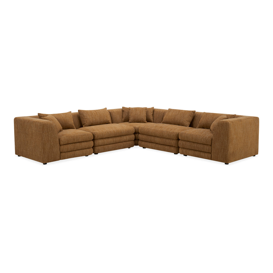 Retro-Chic Modular Lounge Set: Customizable Vintage Inspired Seating