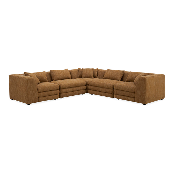 Retro-Chic Modular Lounge Set: Customizable Vintage Inspired Seating