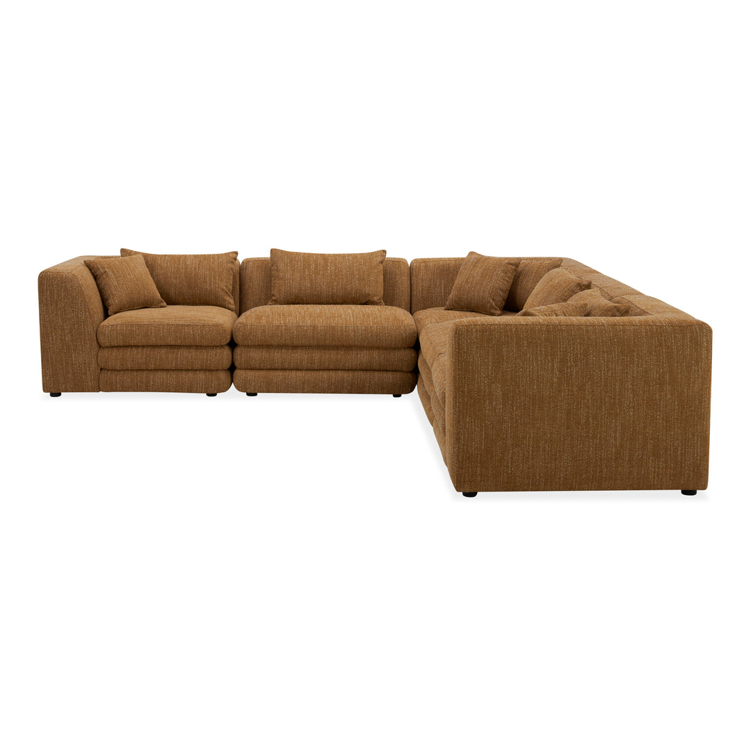 Retro-Chic Modular Lounge Set: Customizable Vintage Inspired Seating