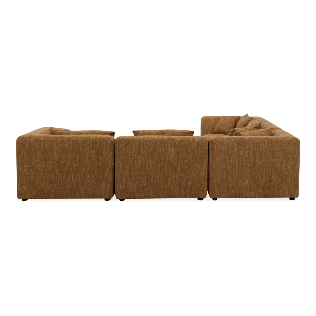 Retro-Chic Modular Lounge Set: Customizable Vintage Inspired Seating