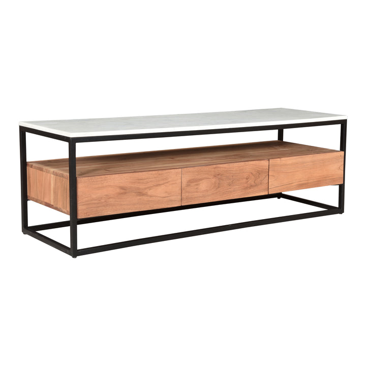 Elegant Mixed Material Storage Unit