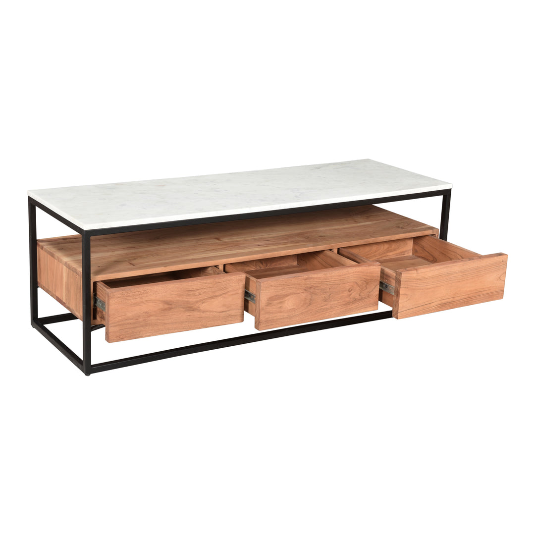 Elegant Mixed Material Storage Unit
