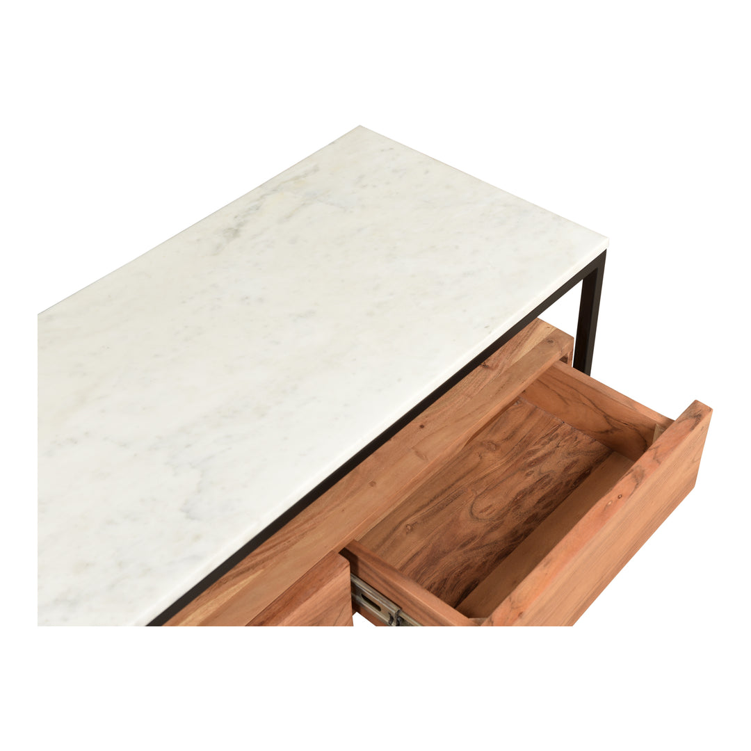 Elegant Mixed Material Storage Unit