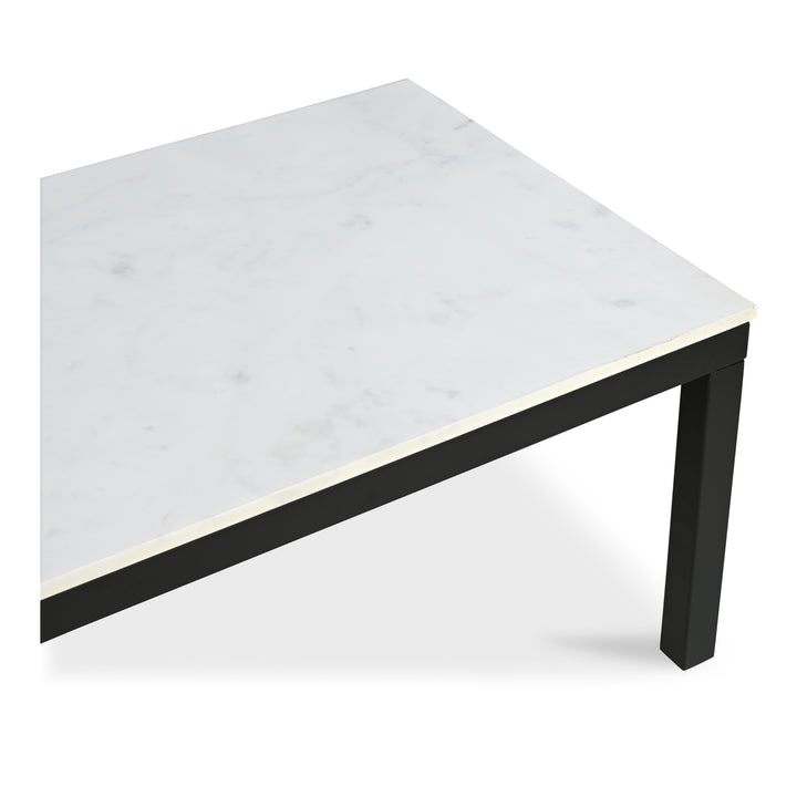 Modern Marble & Iron Side Table