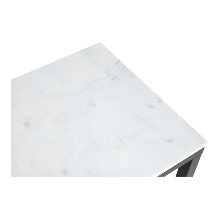 Modern Marble & Iron Side Table