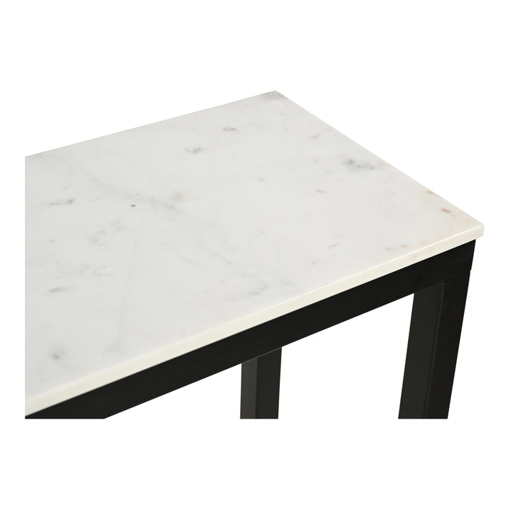 Modern Mixed Material Console Table with Banswara Marble Top