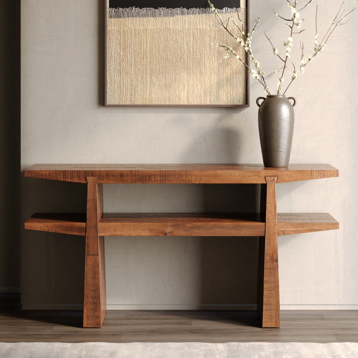 Rustic Artisan Woodwork: Signature Console Table