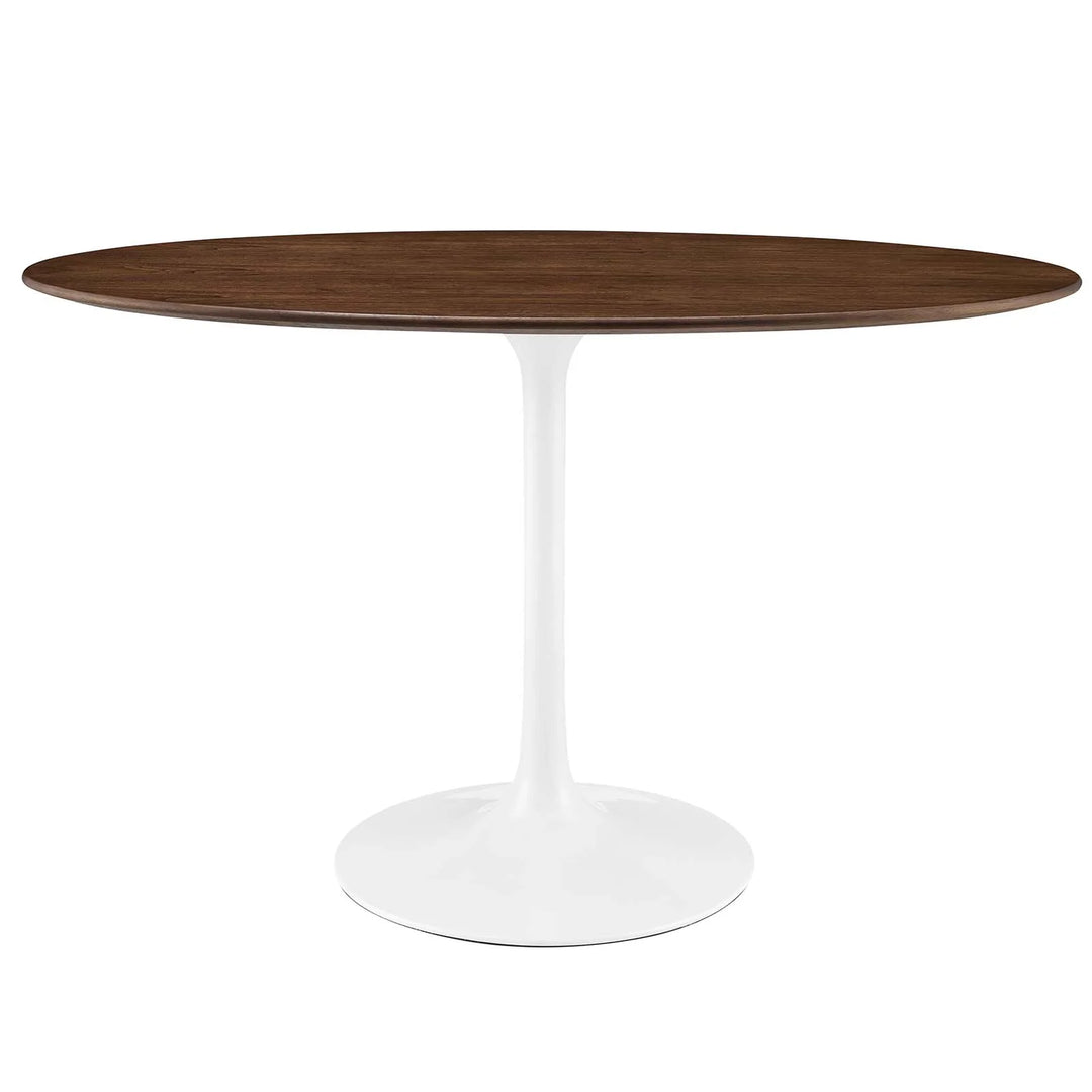 Pila 48" Oval Walnut Dining Table
