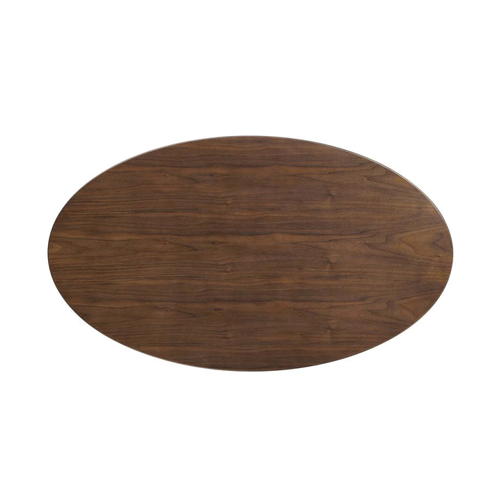 Pila 48" Oval Walnut Dining Table