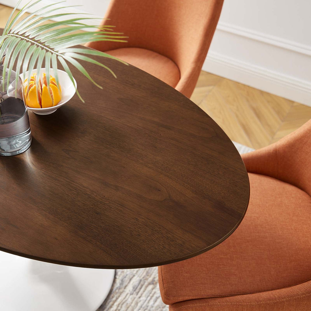 Pila 48" Oval Walnut Dining Table