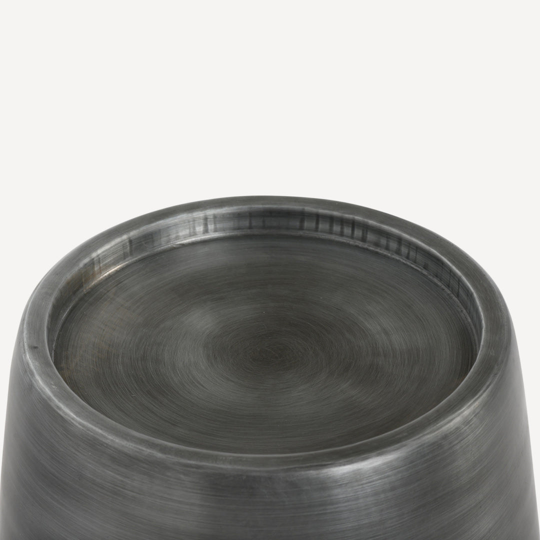 Industrial-Chic Zinc Finish Mini Table