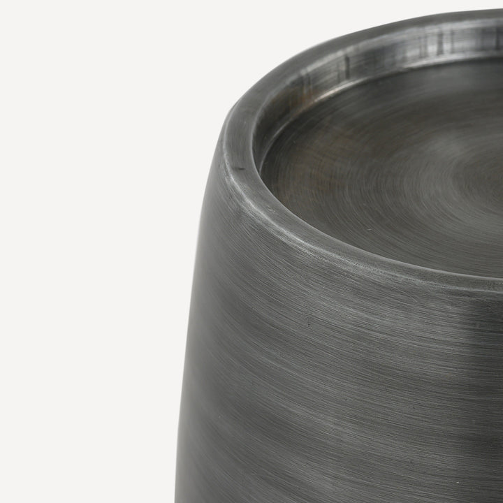 Industrial-Chic Zinc Finish Mini Table