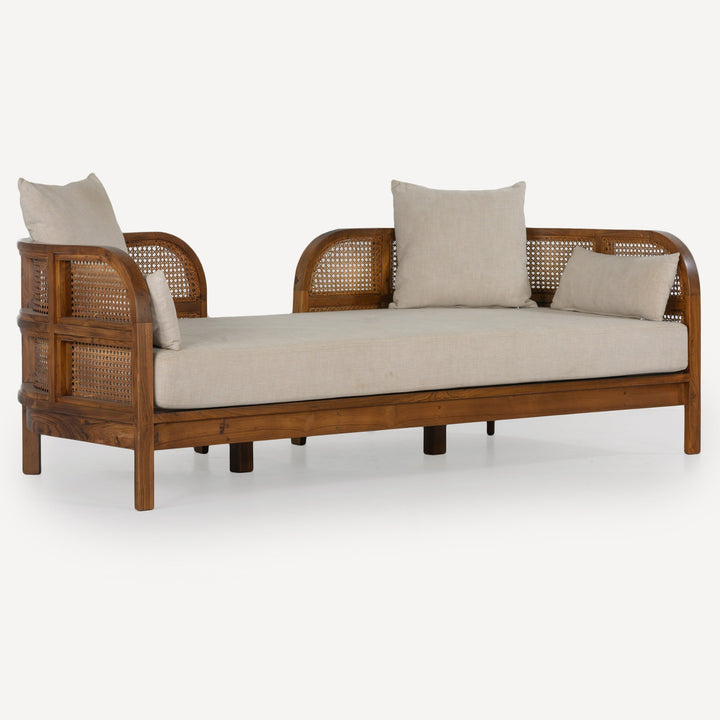 Eco-Oasis Teak & Rattan Recycled Daybed