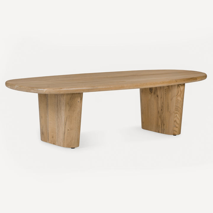 Nature's Motion: Wire-Brushed White Oak Coffee Table
