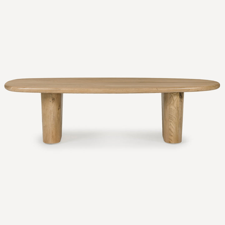 Nature's Motion: Wire-Brushed White Oak Coffee Table