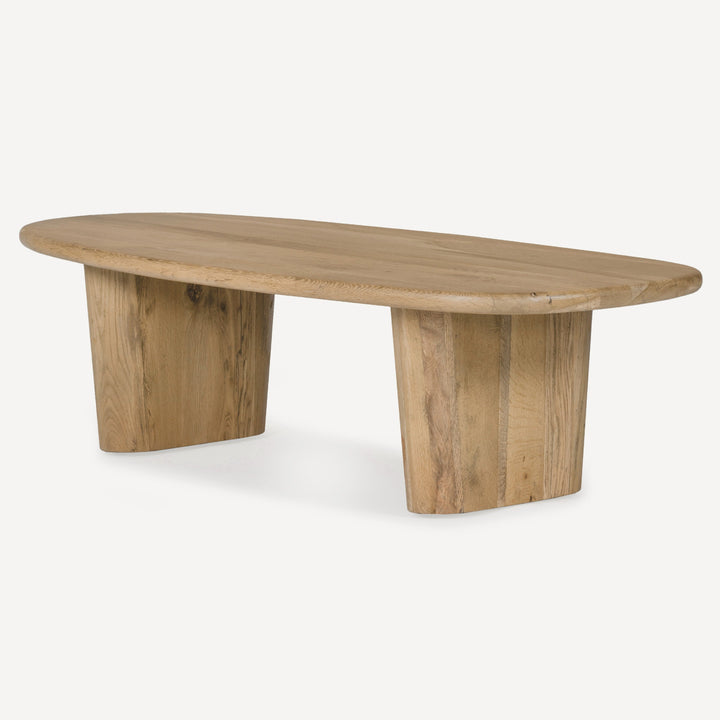 Nature's Motion: Wire-Brushed White Oak Coffee Table