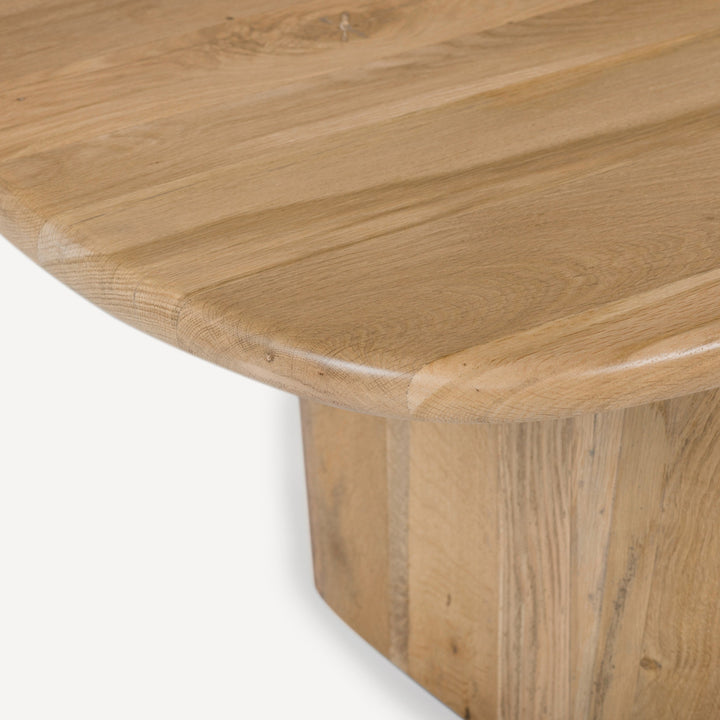Nature's Motion: Wire-Brushed White Oak Coffee Table