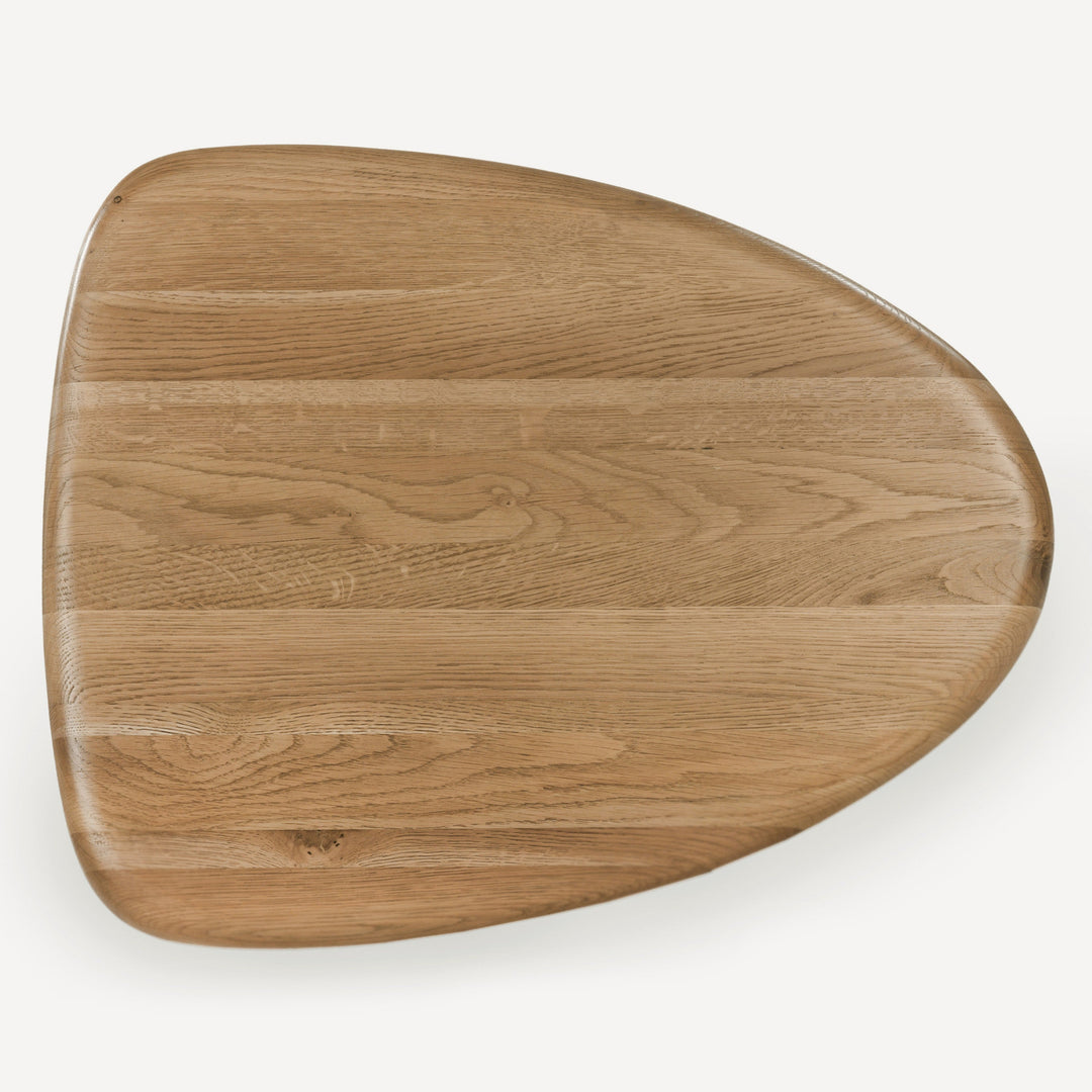 Eco-Chic Wire-Brushed Oak Accent Table