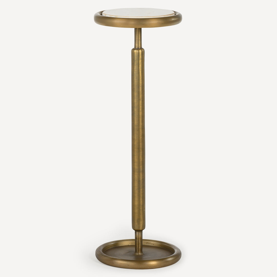 Marble Mixer Mini Bar Table - Brass