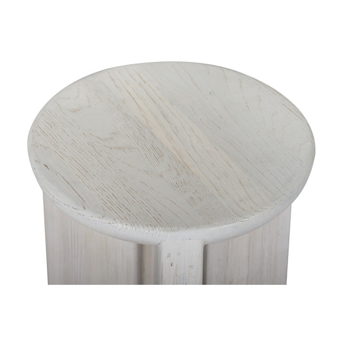 Streamlined Whitewash Oak Side Table