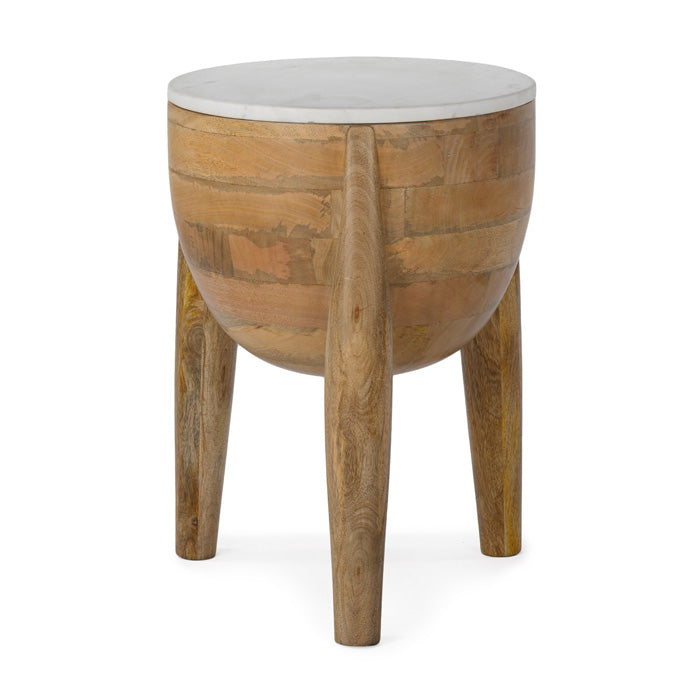 Marble Moxie Compact Wooden Table - Natural