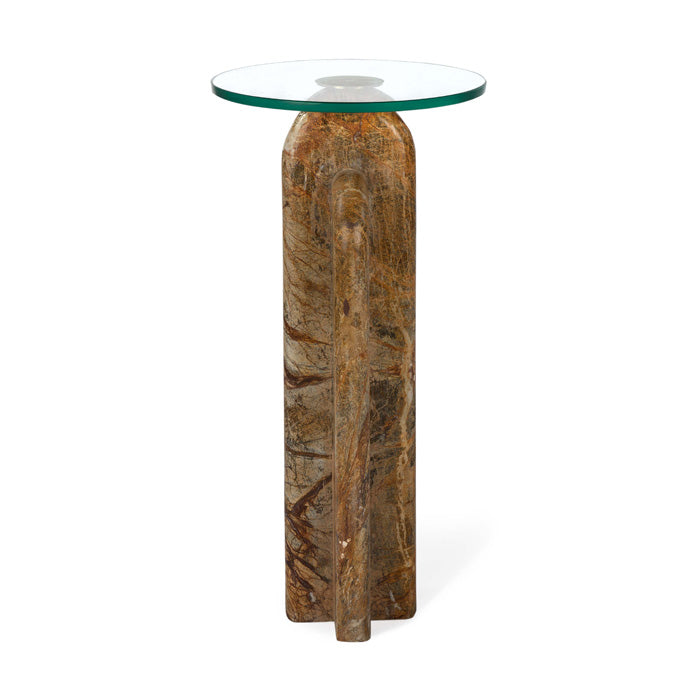 Stone Sculpture Beverage Station - Earthy Brown