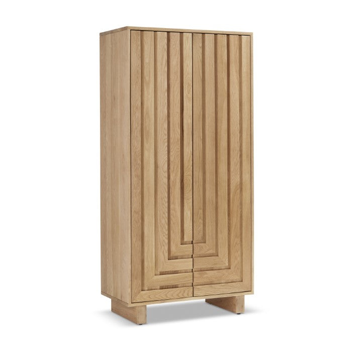 Geometric Oak Living Storage Piece