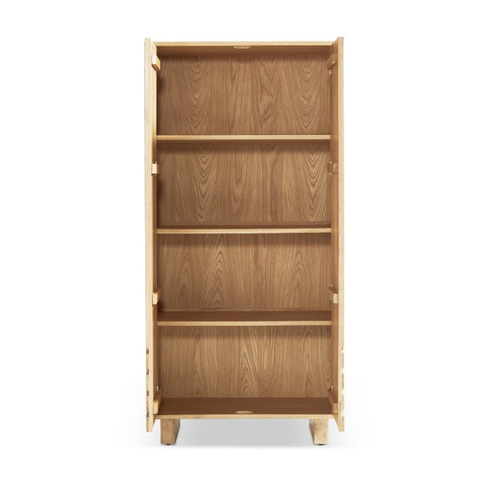 Geometric Oak Living Storage Piece