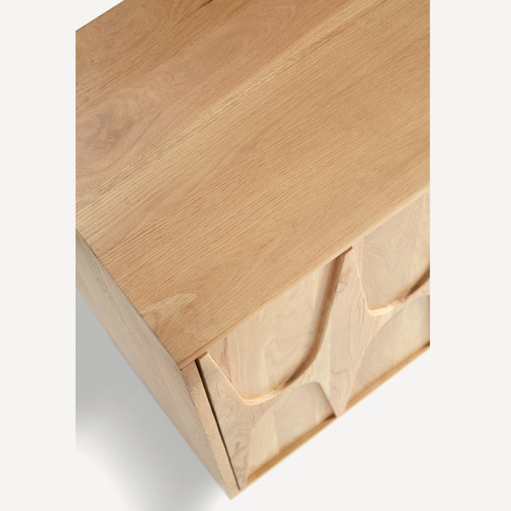 AquaVia Adjustable Oak Shelving Unit - Natural