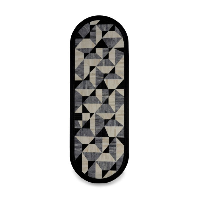 Modern Artisanal Stone-Mosaic Pedestal Table