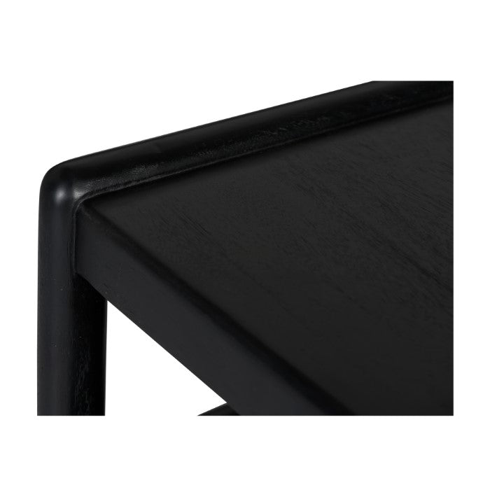 Modern Charcoal Plantation Hardwood Side Storage Unit