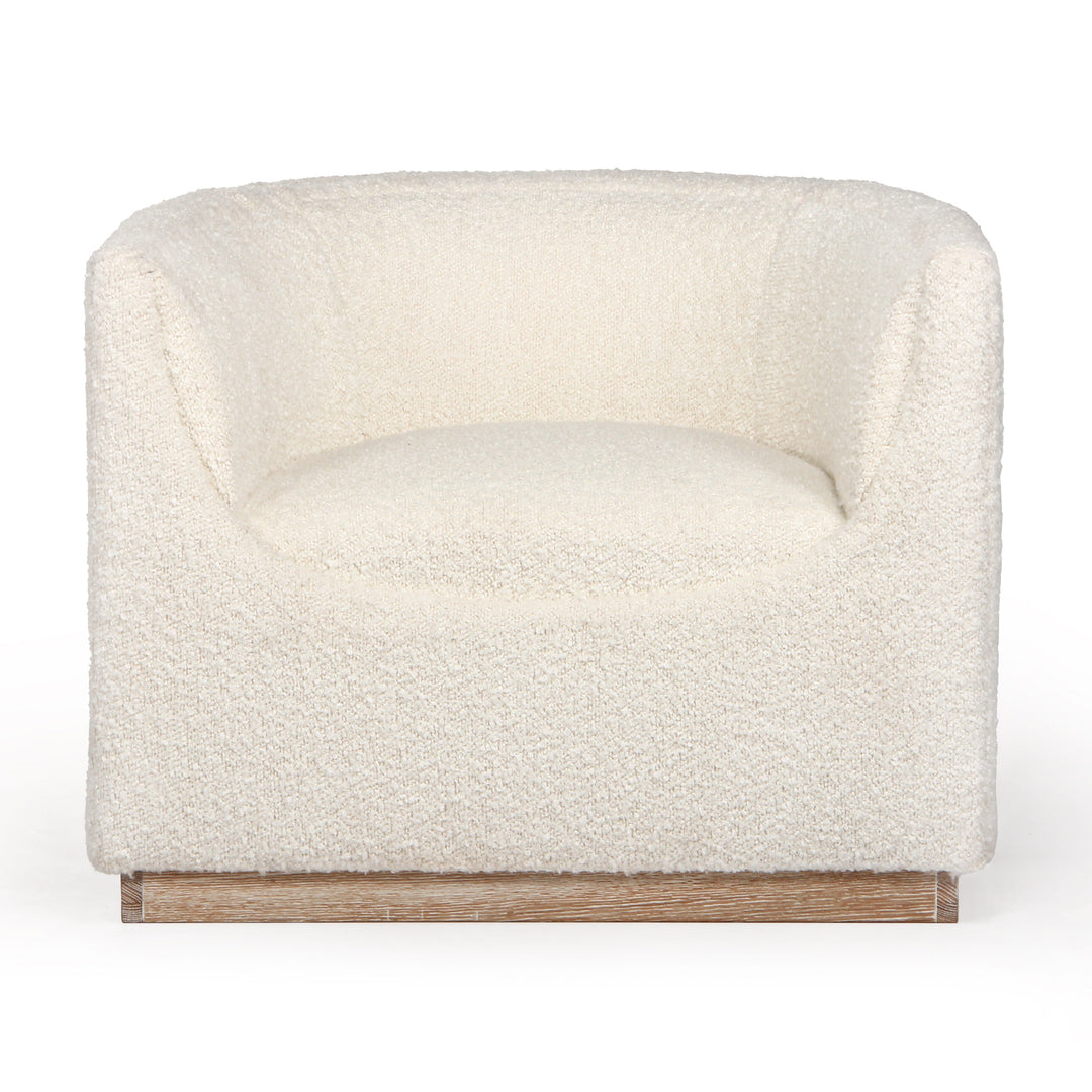 Modern Geometric Bouclé Lounge Chair