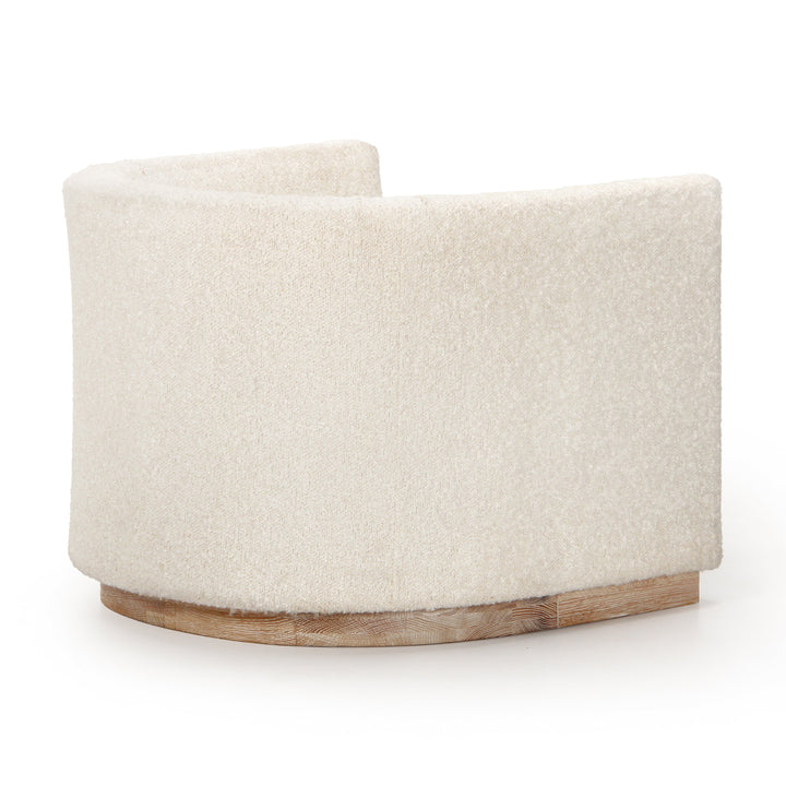 Modern Geometric Bouclé Lounge Chair