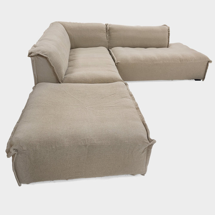 CasaBreeze Linen Lounge Chaise