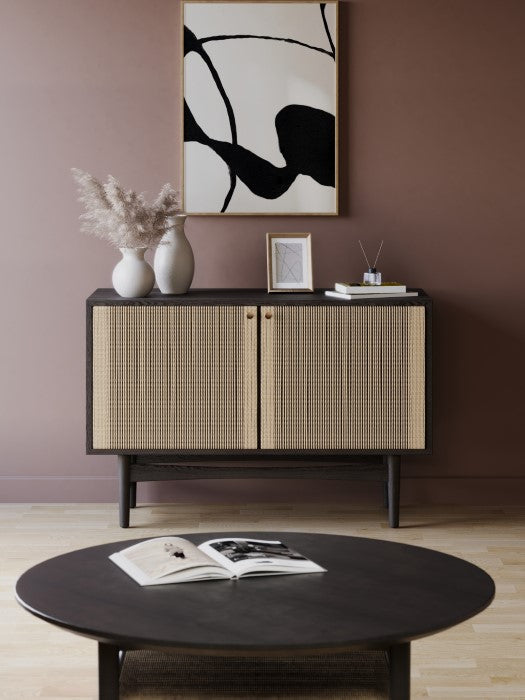 Modern Vintage Oak Panel Cabinet