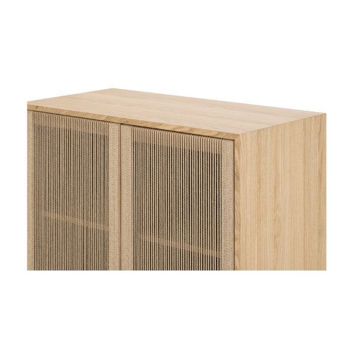 RetroVibe Solid Oak Panel Cabinet