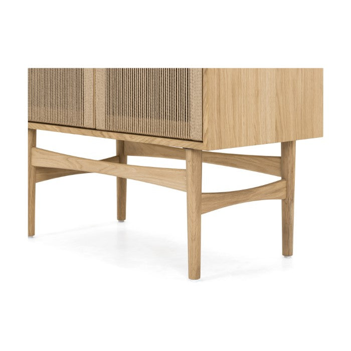 RetroVibe Solid Oak Panel Cabinet