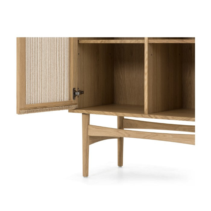 RetroVibe Solid Oak Panel Cabinet