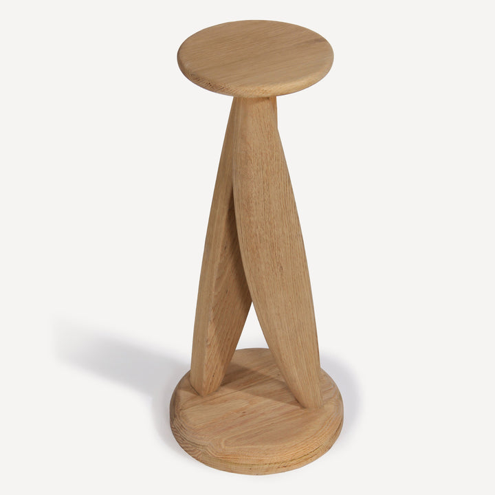 Nature's Perch Solid Oak Side Table