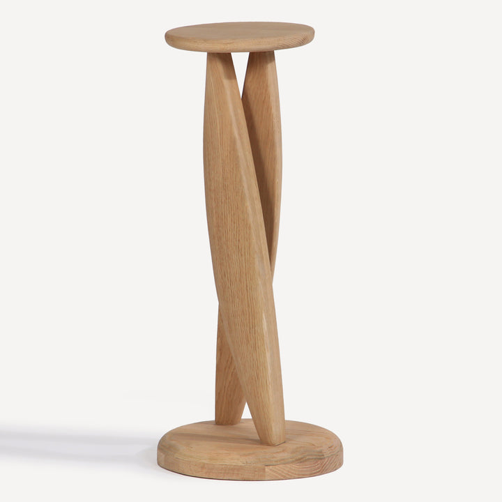 Nature's Perch Solid Oak Side Table
