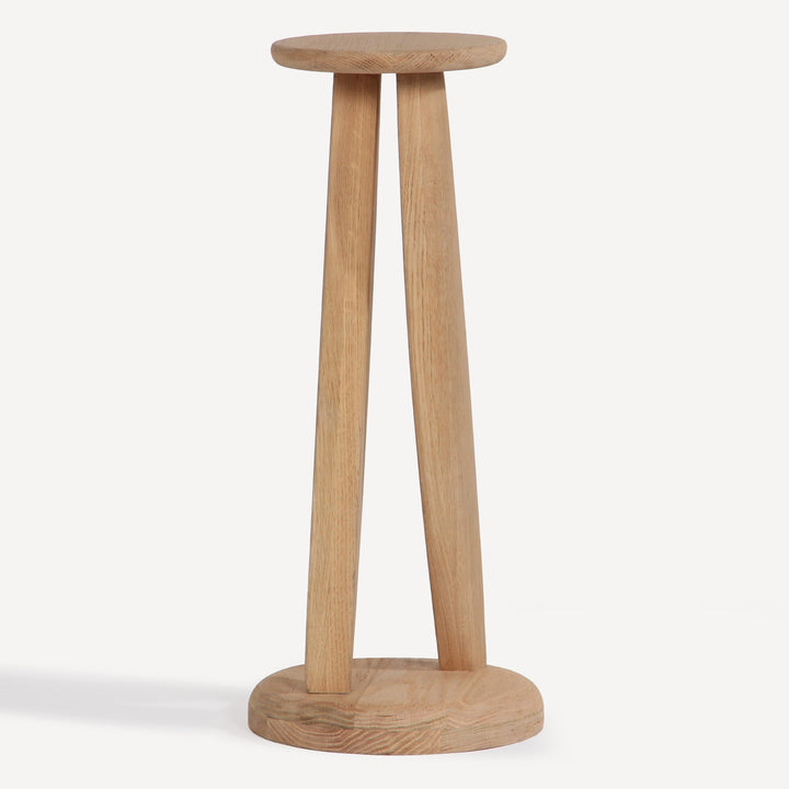 Nature's Perch Solid Oak Side Table