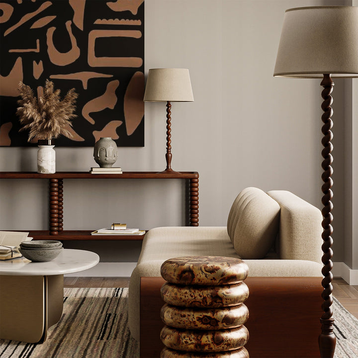 Whirlwind Solid Wood Display & Storage Console