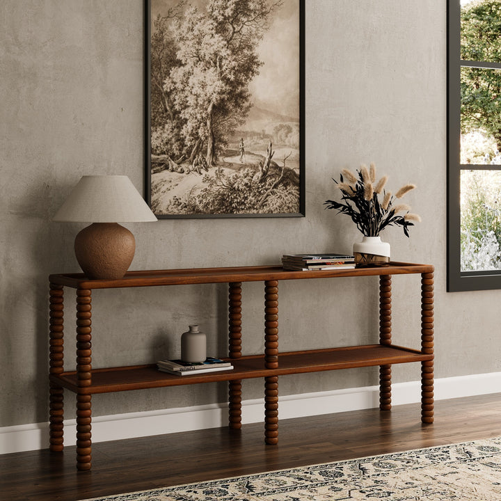 Whirlwind Solid Wood Display & Storage Console