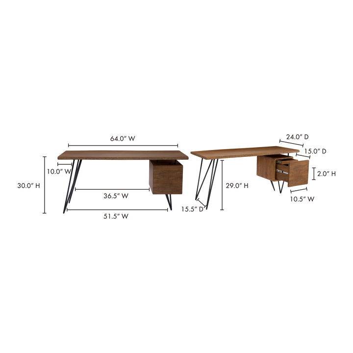 Naturally Chic Floating Table with Live Edge